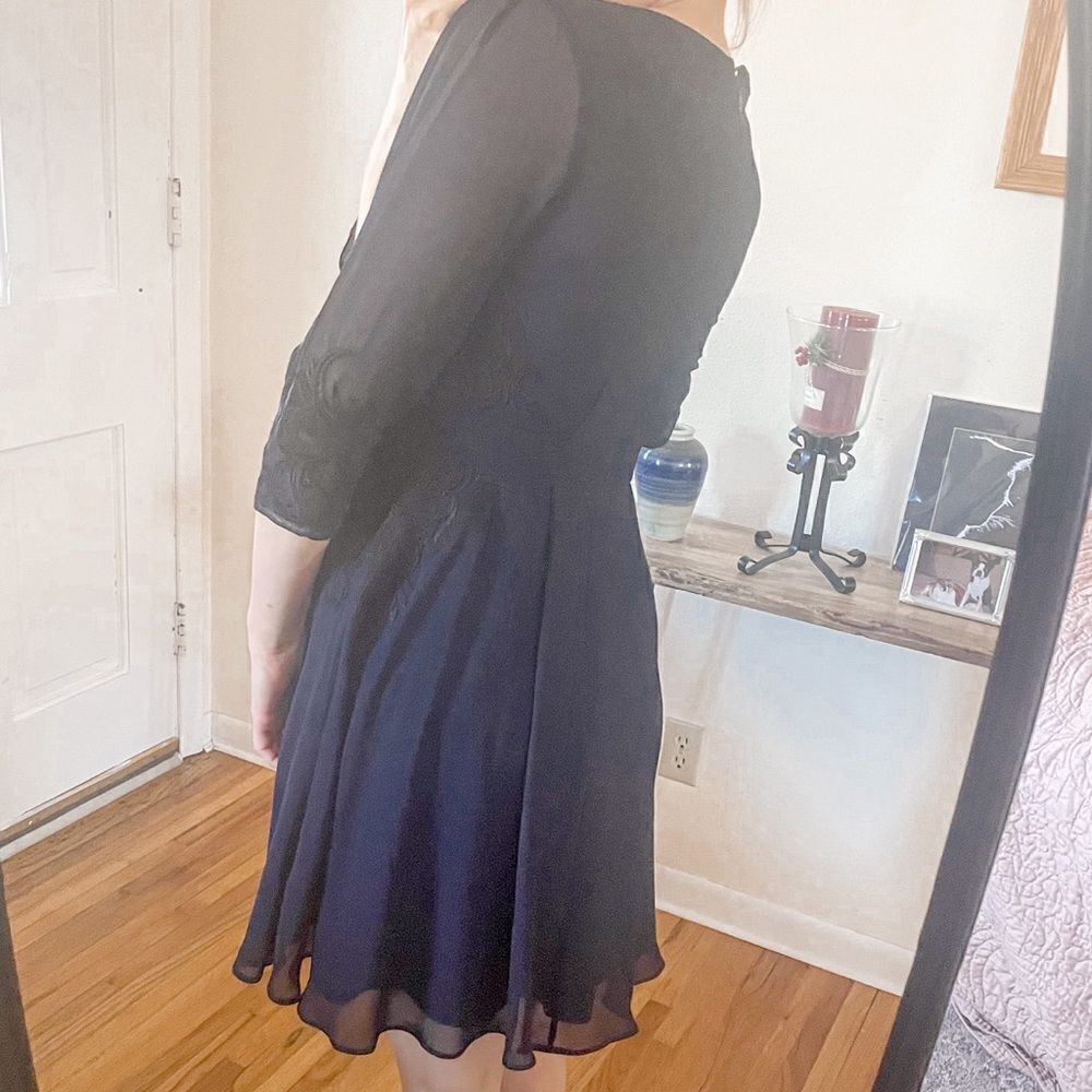 Ted Baker Gaenor Embroidered Mini Dress Midnight Blue - Picture 2 of 8